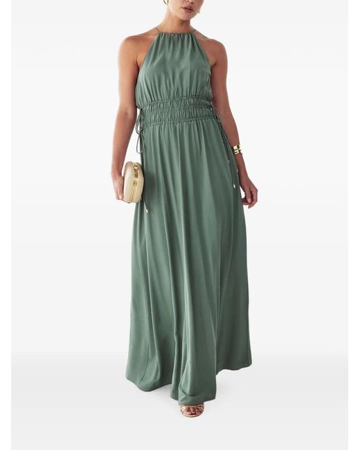 ST MRLO Green Halterneck Maxi Dress
