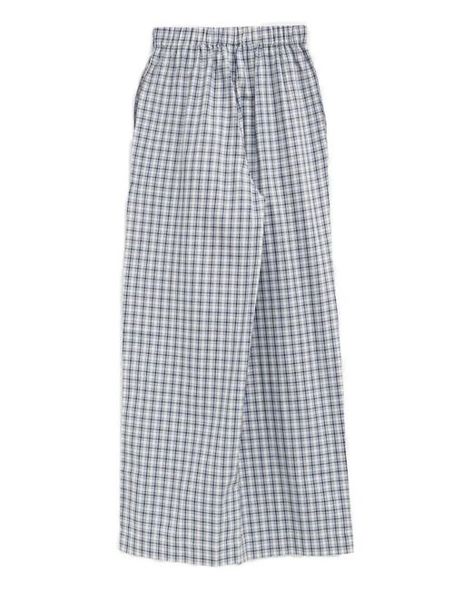 Baserange Gray Claude Check Trousers