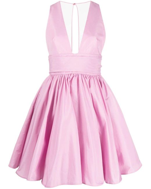 Pinko Pink Kleid mit V-Ausschnitt