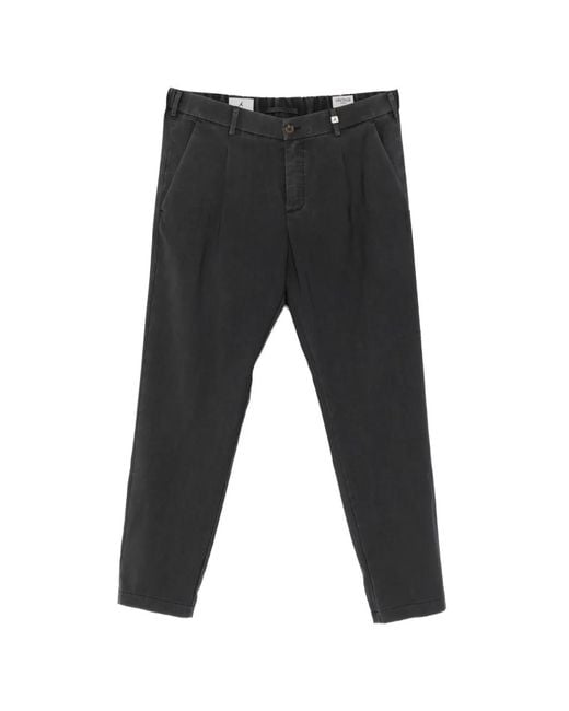 Myths Black Pleated Trousers for men