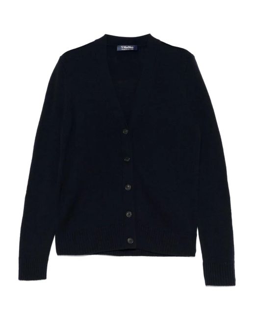 Max Mara ウール カーディガン Blue