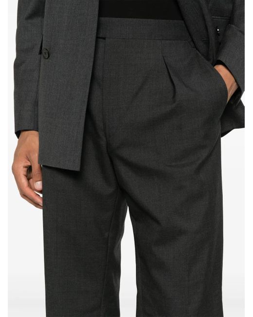 Fursac Gray Virgin-Wool Trousers for men