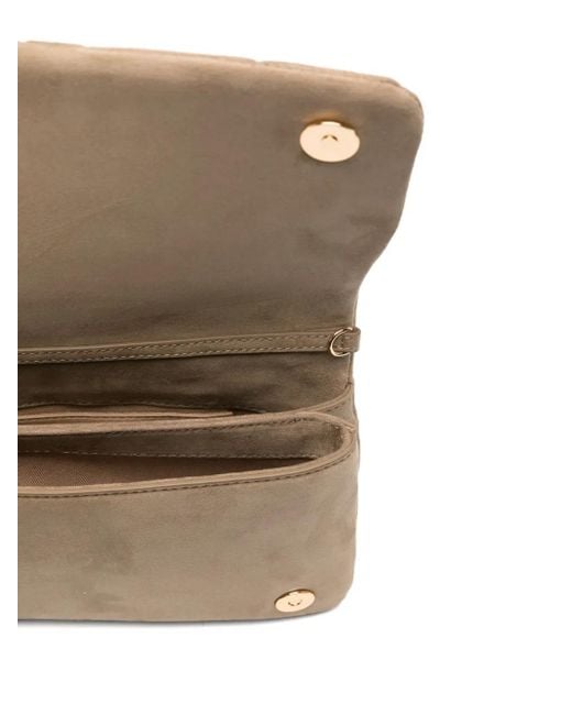 Sac À Bandoulière Matelassé À Plaque Logo Love Moschino en coloris Natural