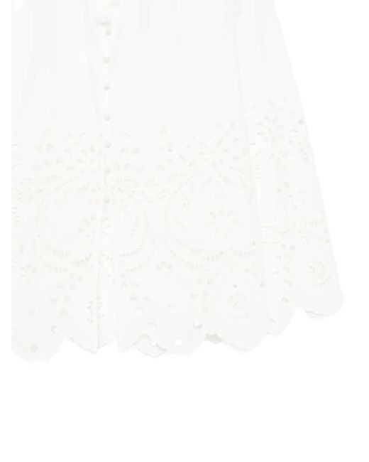 Bambah White Eyelet Blouse