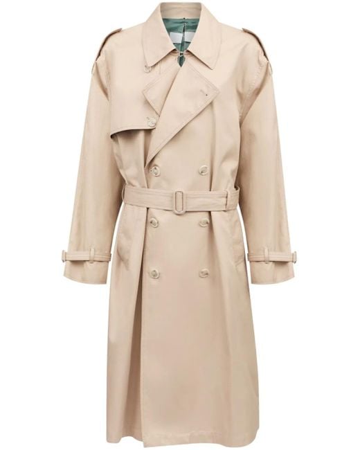 MM6 by Maison Margiela Natural Belted Trench Coat