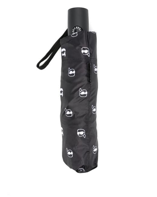 Ombrello Con Logo di Karl Lagerfeld in Black