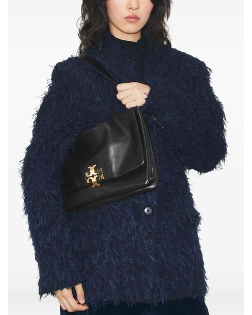 Tory Burch Black Large Charlie Runway Shoulder Bag, One Size