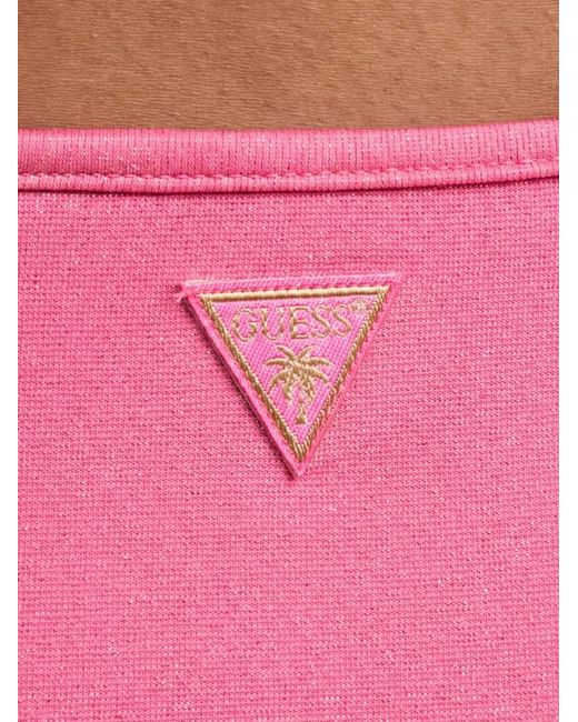 Guess Pink Minirock Mit Logo-Patch