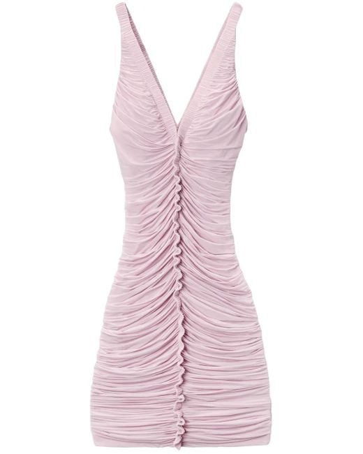 Alexander Wang シャーリング ミニドレス Purple