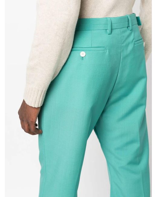 Lanvin Blue Belted Straight-Leg Trousers for men