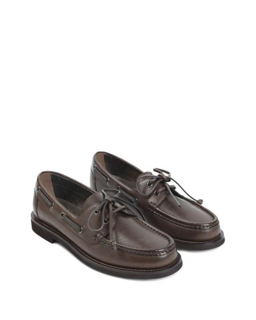 Brunello Cucinelli Brown Loafers