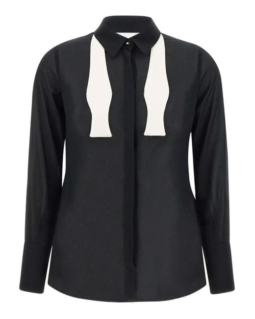 Camicia Bicolore di Elisabetta Franchi in Black