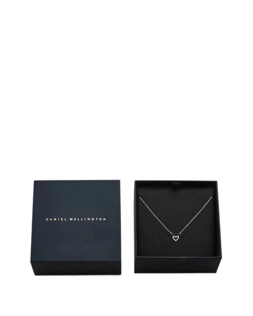 Daniel Wellington White Mirelle Heart-Pendant Necklace