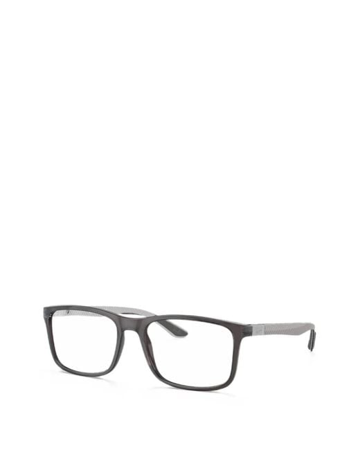 Ray-Ban Gray Rectangle-Frame Glasses