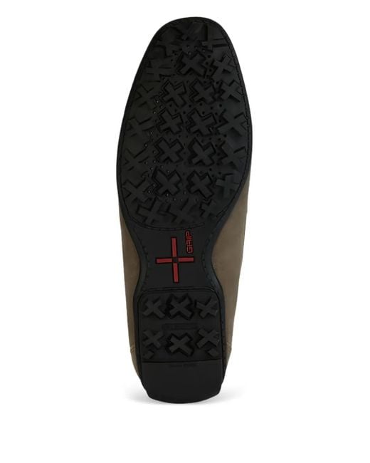 Geox Gray Kosmopolis Penny-Slot Suede Loafers for men