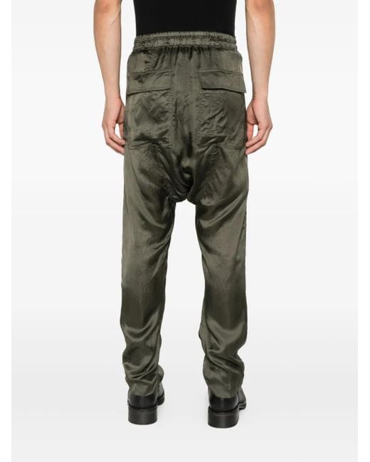 Pantalon En Soie À Lien De Resserrage Rick Owens pour homme en coloris Green