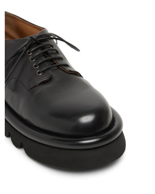 Marsèll Black Tonde Leather Derby Shoes