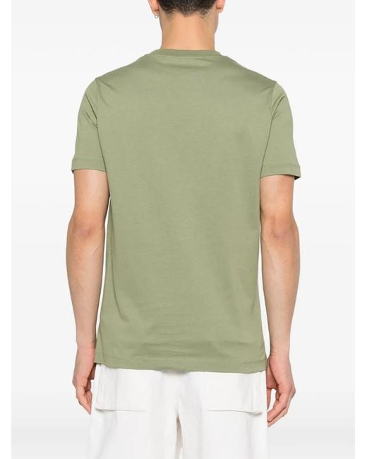 Karl Lagerfeld Green Logo-Detail T-Shirt for men