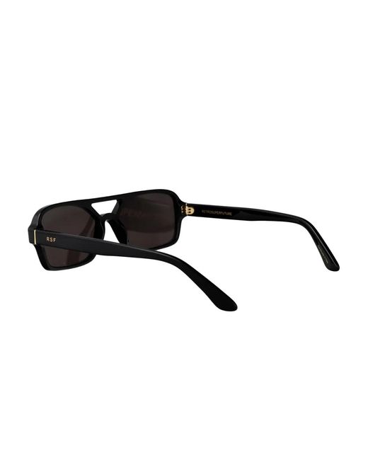 Retrosuperfuture Black Vico Rectangle-Frame Sunglasses