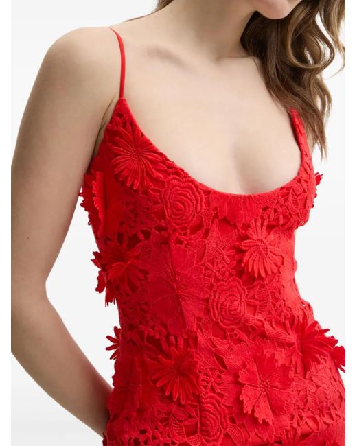 Bardot Adei Midi-Jurk in het Red