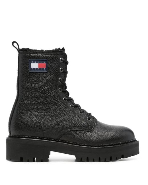 Tommy Hilfiger Black Mid Height Boots