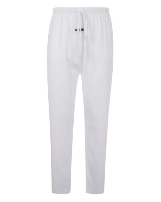 Fear Of God White Elasticated-waist Tapered Trousers