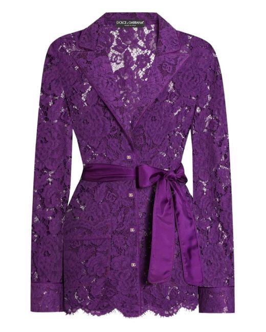 Blazer Vanity Dolce & Gabbana de color Purple