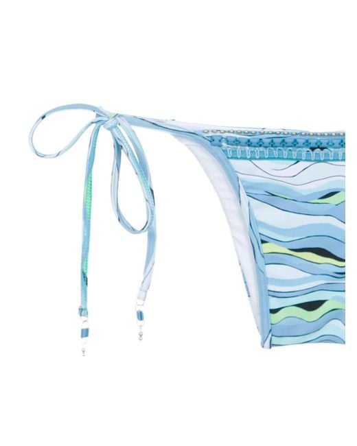 Bikini Con Ricamo di Amir Slama in Blue