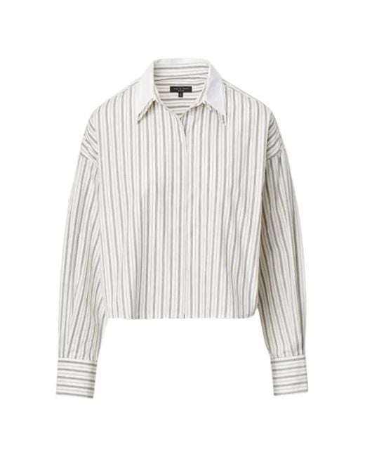 Rag & Bone White Marin Striped Layered Shirt