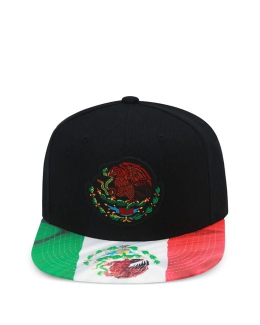 Mitchell & Ness Black Branded Flag 2-Tone Snapback Cap for men