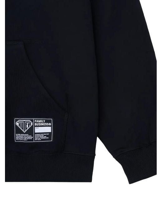 Iuter Black Logo-Patch Drawstring Hoodie for men