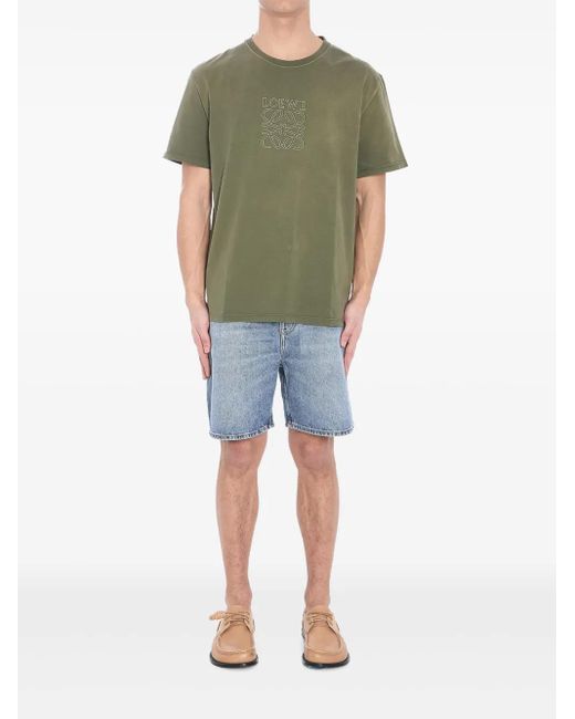 T-Shirt Anagram di Loewe in Green da Uomo