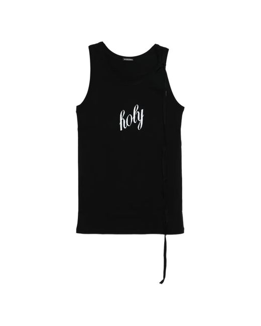 ANN DEMEULEMEESTER タンクトップ ブラック ANN DEMEULEMEESTER タンクトップ ブラック Seva Tank Top – Ann
