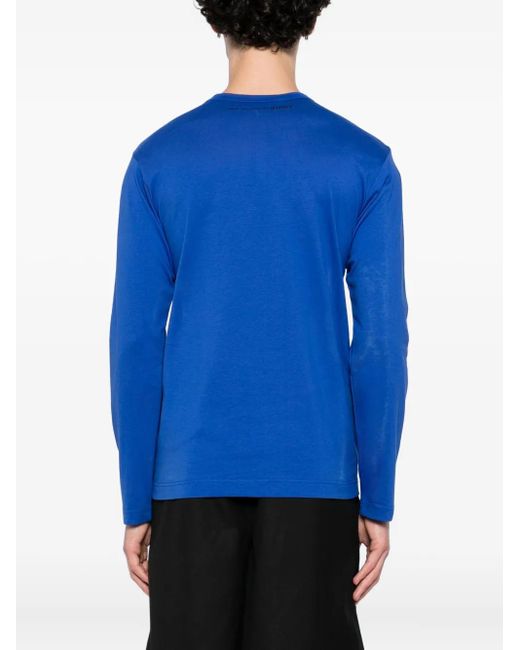 Comme des Garçons Blue Crew-Neck T-Shirt for men