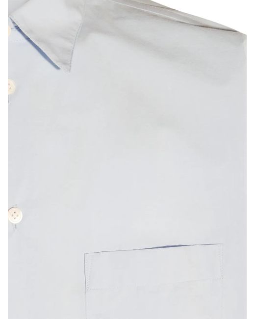 Homme Plissé Issey Miyake White Cotton Shirt for men