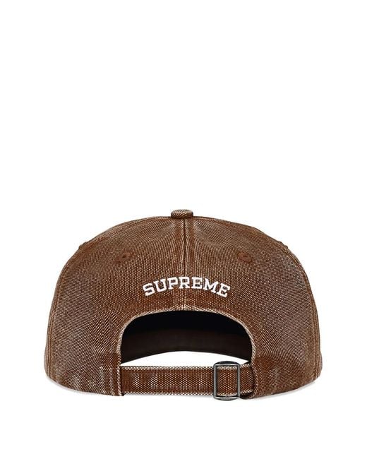 Supreme Brown Logo-Detail Baseball Cap for men