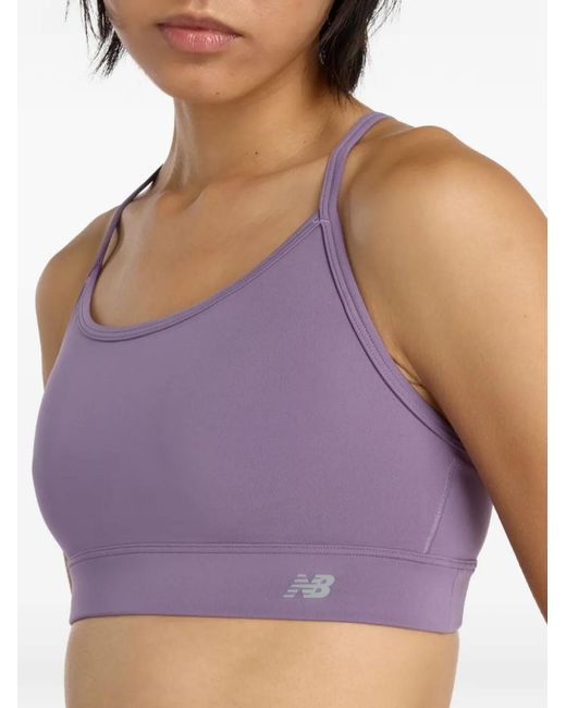 New Balance Purple Essential Yoga Sports Bra