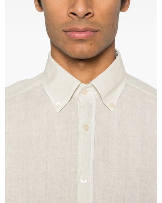 Camicia di Tintoria Mattei 954 in White da Uomo