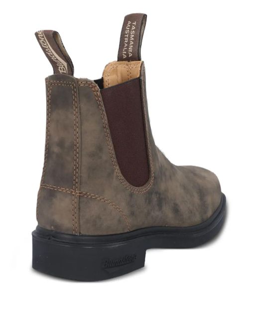 Blundstone Brown Elastic-Sided Leather Chelsea Boots