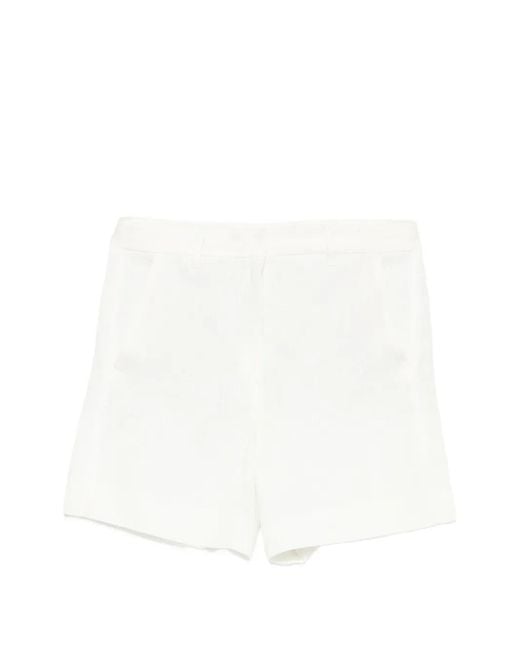 Max Mara White Smmparty Drawstring Shorts
