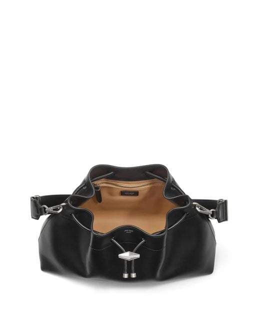 Borsa A Secchiello Cinch Media di Jimmy Choo in Black