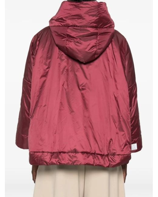 Max Mara Red The Cube Hooded Jacket