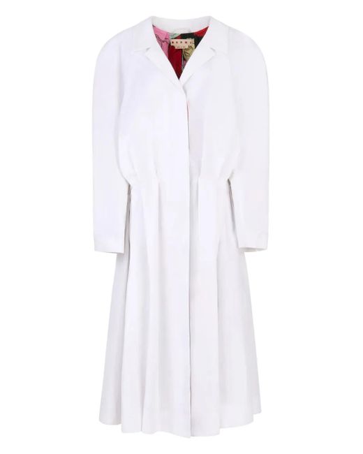 Marni White Duster Mantel