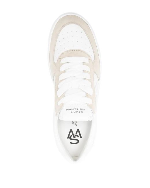 Stuart Weitzman White Sw Courtside Sneakers