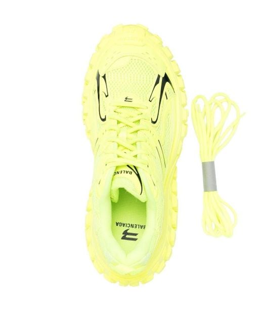 Balenciaga Yellow Defender Chunky-sole Sneakers for men