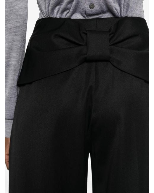 Simone Rocha Broek Met Strik in het Black