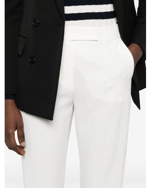 Max Mara White Cady Trousers