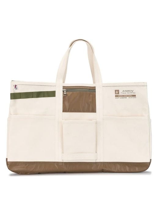 As2ov Natural Alberton Canvas Tote Bag for men