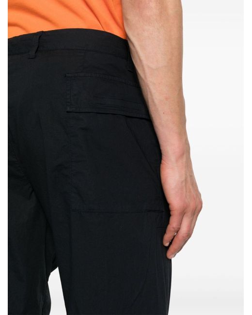Stone Island Black Straight-leg Cargo Trousers for men