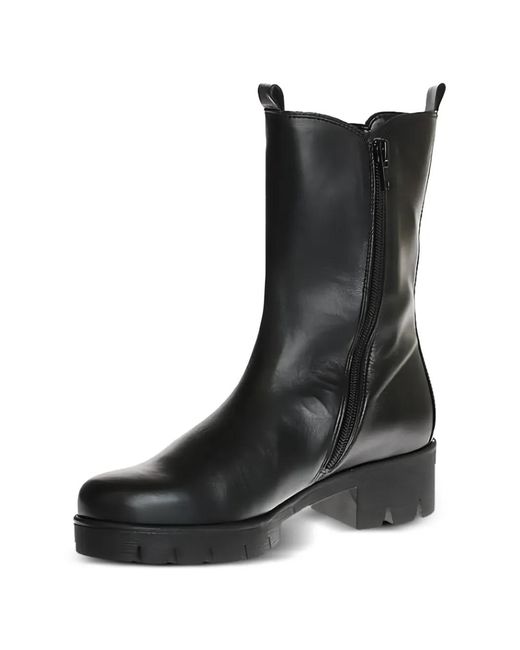 Gabor Black Quilted-Design Boots